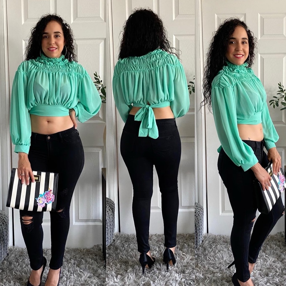 Women’s High Neck Long Sleeve Top